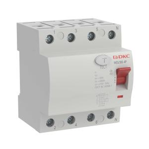 УЗО 4P 63A 30mA ВДТ MAX MDL100 тип АC DKC YON max