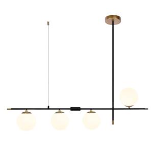 Люстра на штанге Arkab A2225SP-4BK Arte Lamp