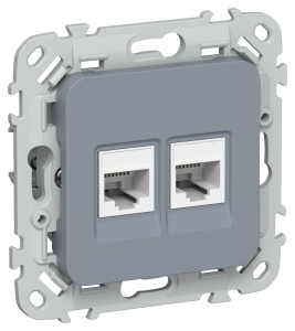Розетка RJ45+RJ11 кат.5Е UTP С/У Маренго FLITE