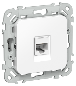 Розетка RJ45 кат.6 UTP С/У Белый FLITE