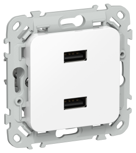 Розетка USB A+A 3,1А С/У Белый FLITE