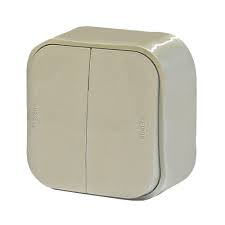 Выключатель 2кл 10А Бежевый Legrand Quteo