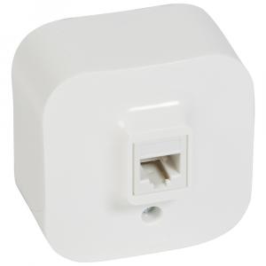 Розетка RJ11 белый Legrand Quteo