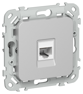 Розетка RJ45 кат.6 UTP С/У Алюминий FLITE