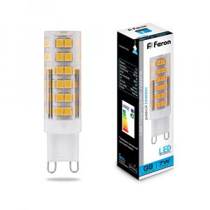 Лампа светодиодная G9 7W 6400К LB-433 Feron