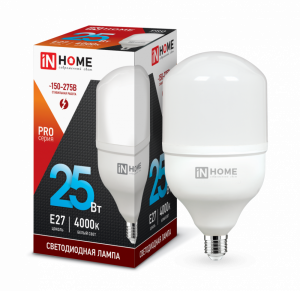 Лампа светодиодная LED-HP-PRO 25Вт 230В E27 4000К 2380Лм IN HOME