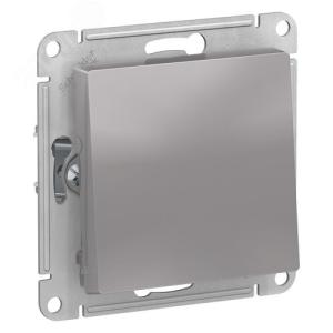 Переключатель 1-кл 10А С/У IP44 Алюминий AtlasDesign Aqua
