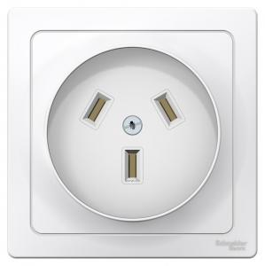 Розетка силовая 2Р+N, 32А, 250В Blanca