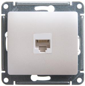 Розетка RJ45 кат.5Е С/У Перламутр Glossa