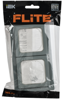 Рамка 2-я IP55 Серый FLITE
