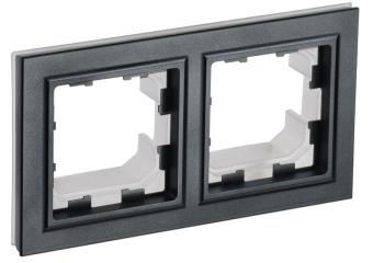 Рамка 2-я IP44 Черный Brite