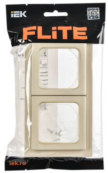 Рамка 2-я IP55 Сливочный FLITE