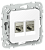 Розетка RJ45+RJ11 кат.5Е STP С/У Белый FLITE