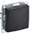 Розетка 1-м 16А С/У З/К со шторками с крышкой IP44 Черный Brite