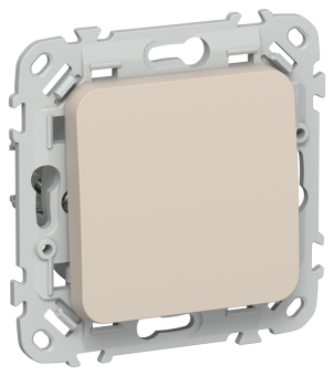 Переключатель 1-кл 10А С/У перекрестный Льняной FLITE