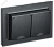 Розетка 2-м 16А С/У З/К c крышкой IP44 в сборе Черный Brite