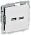 Розетка USB А+А 5В 3,1А С/У Арктический Белый Brite
