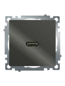 Розетка HDMI Графит Катрин