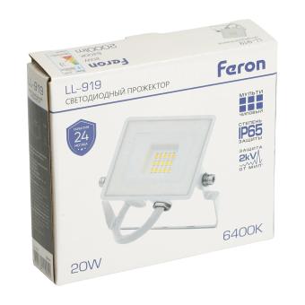 Прожектор сд LL-919  20W 6400K IP65 Feron