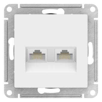 Розетка RJ45+RJ45 кат.5Е С/У Лотос AtlasDesign