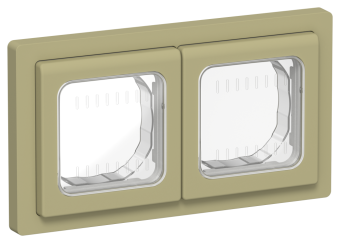 Рамка 2-я IP55 Оливковый FLITE