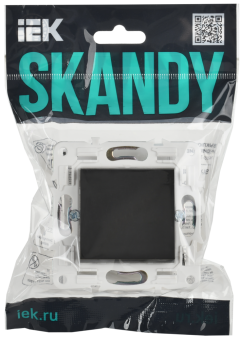 Переключатель 1-кл 10А C/У проходной Титан Skandy