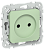 Розетка 1-м 10А С/У Фисташковый FLITE