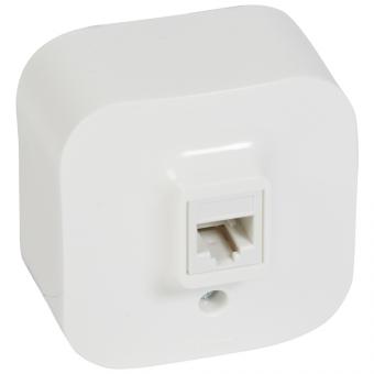 Розетка RJ11 белый Legrand Quteo