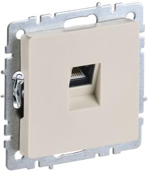 Розетка RJ45 кат.5Е С/У Бежевый Brite