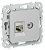 Розетка RJ45+TV кат.5Е STP С/У Алюминий FLITE